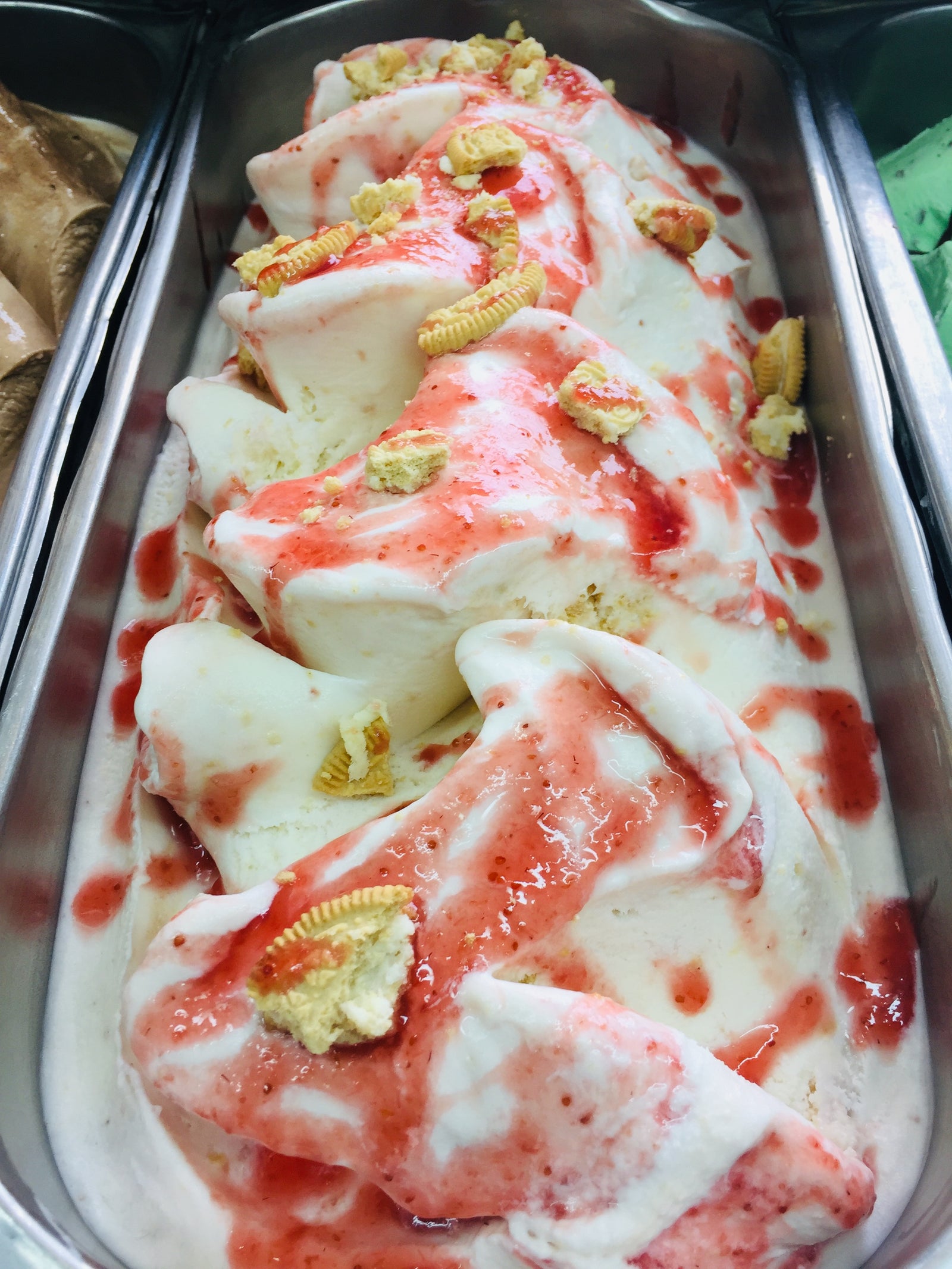 Helado de Cheesecake de Fresa